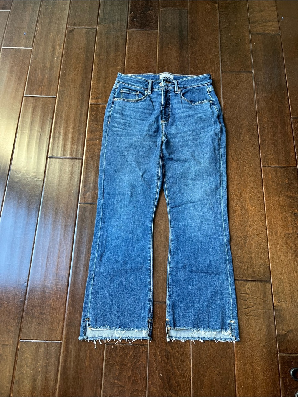 LOFT Blue Wide Leg Flare Jeans